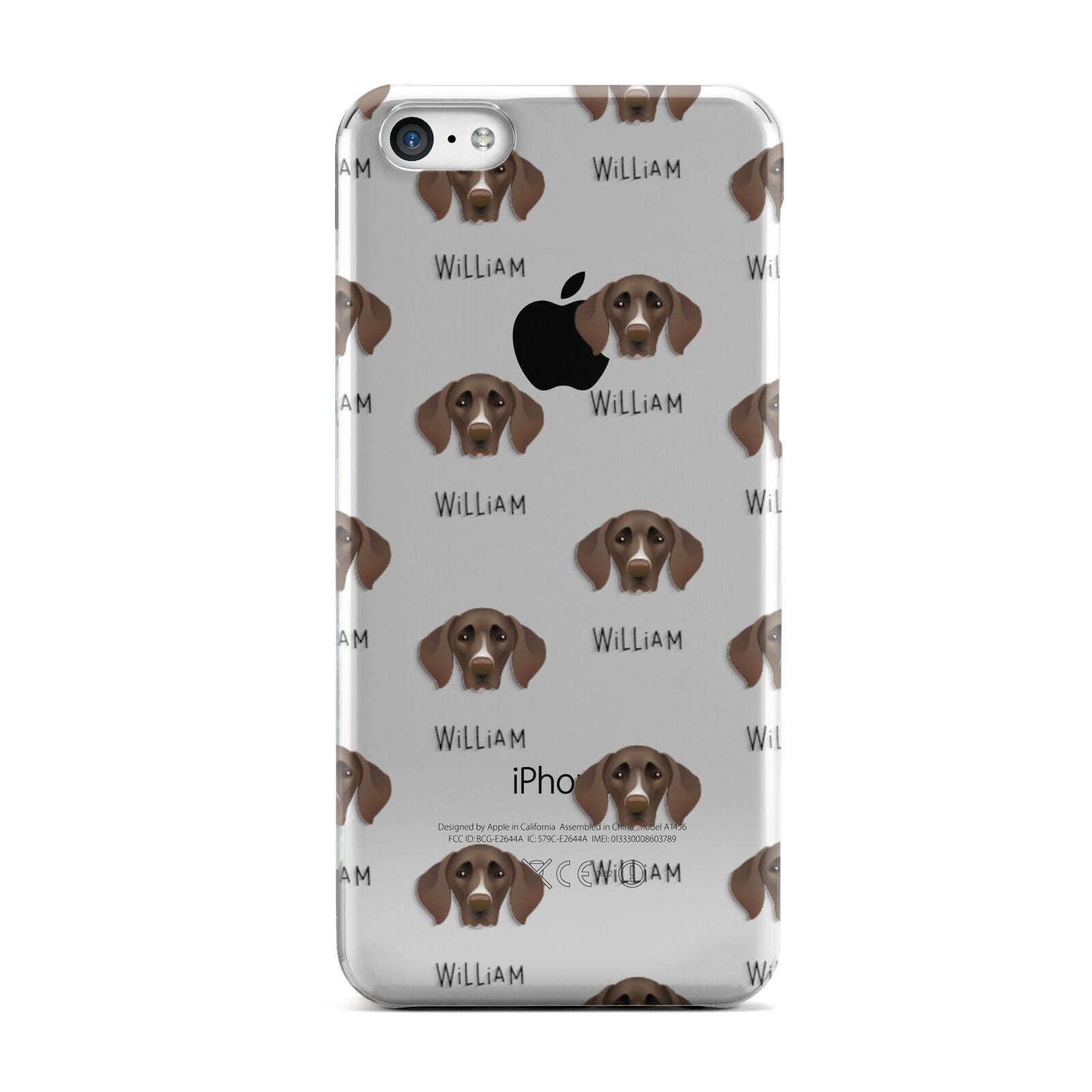 German Shorthaired Pointer Icon with Name Apple iPhone 5c Case