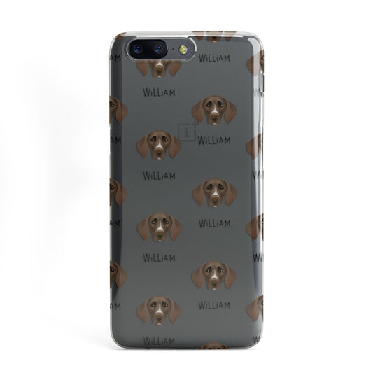 German Shorthaired Pointer Icon with Name OnePlus Case