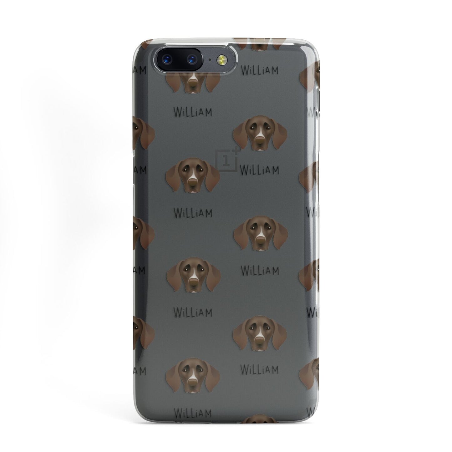 German Shorthaired Pointer Icon with Name OnePlus Case