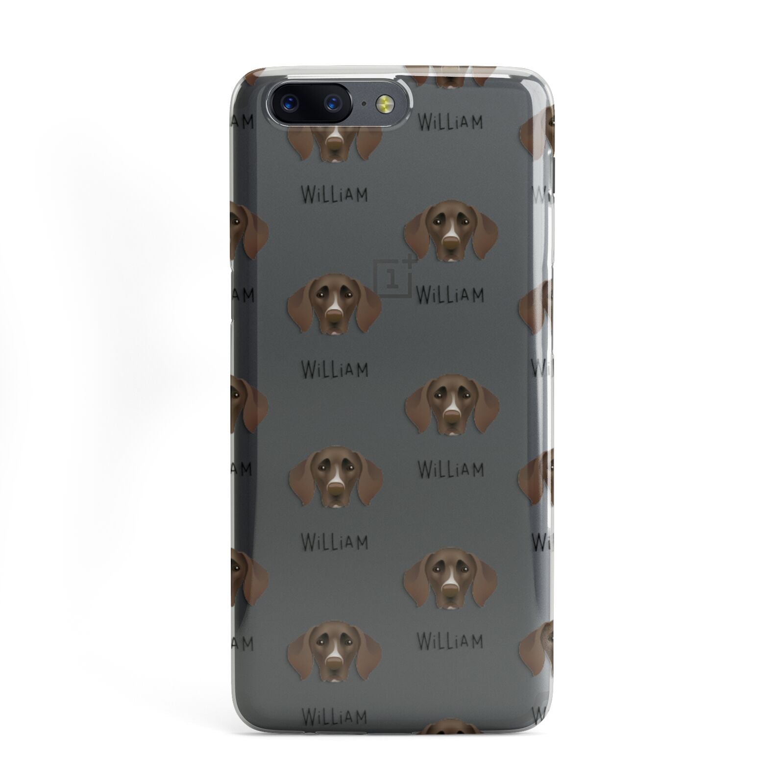 German Shorthaired Pointer Icon with Name OnePlus Case