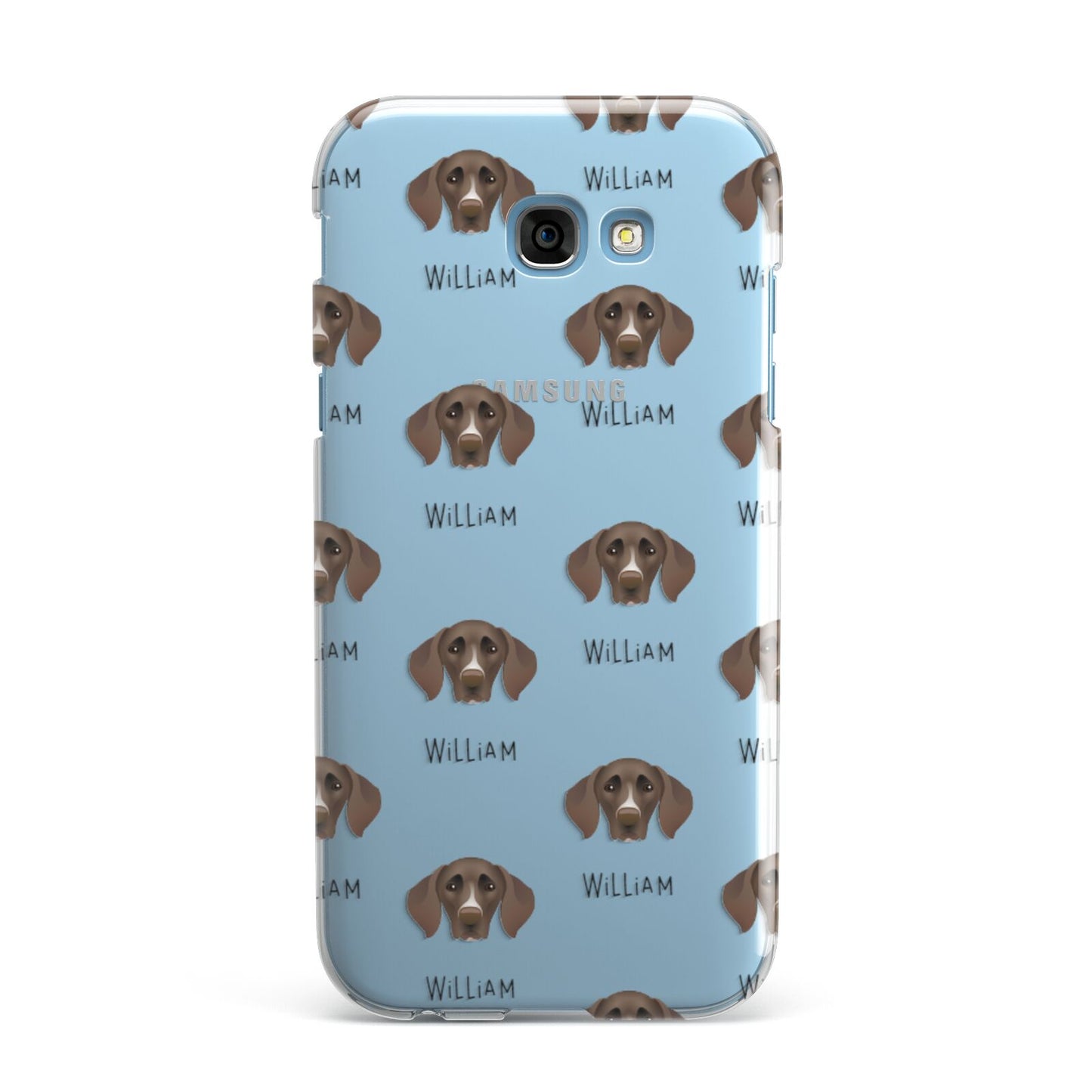German Shorthaired Pointer Icon with Name Samsung Galaxy A7 2017 Case