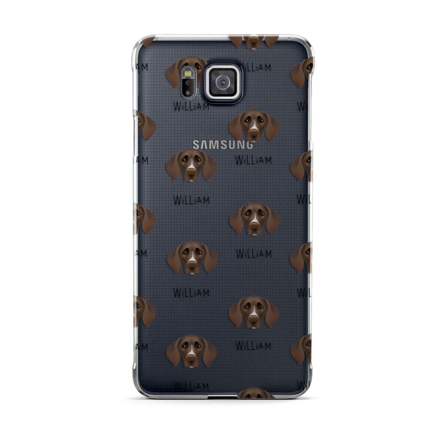 German Shorthaired Pointer Icon with Name Samsung Galaxy Alpha Case