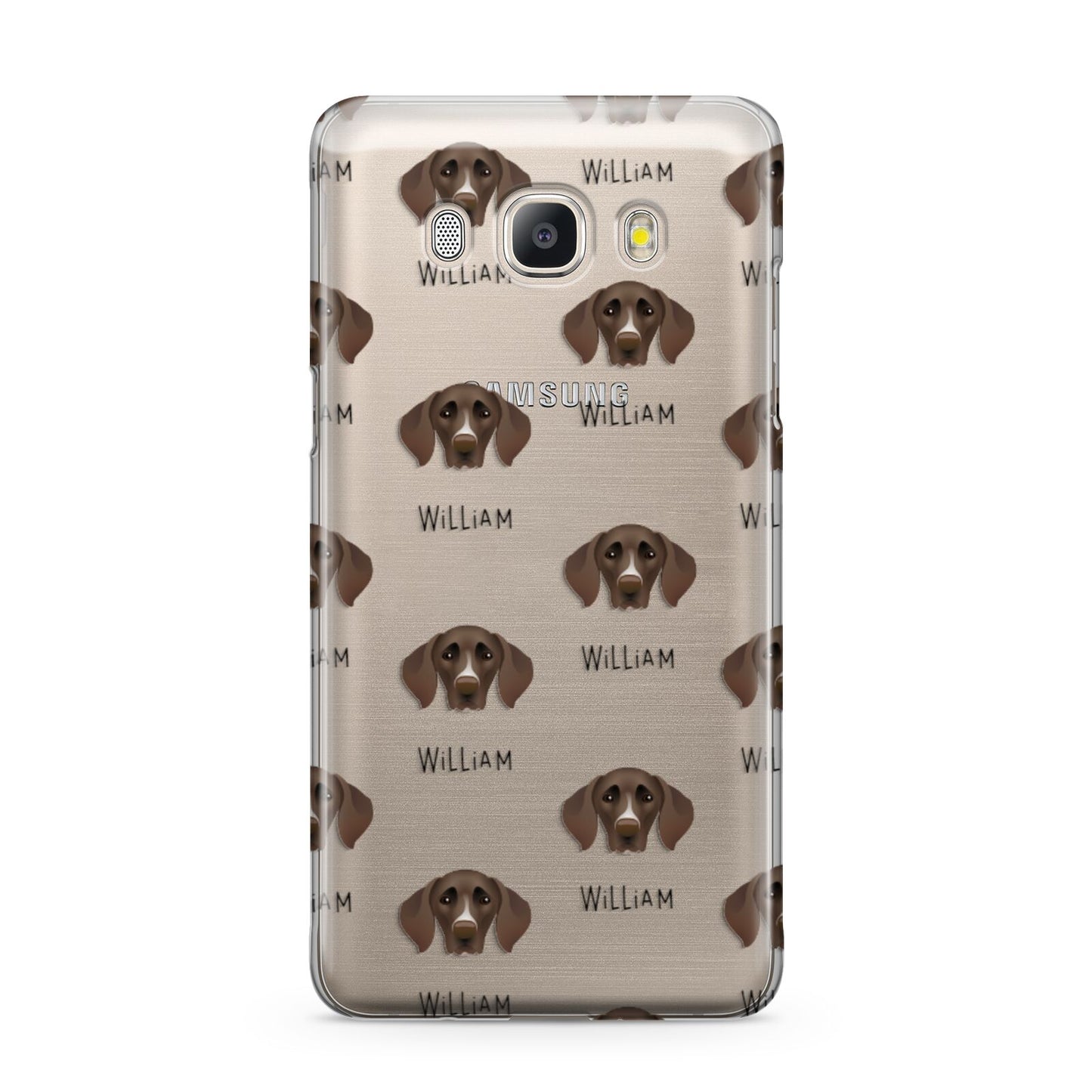 German Shorthaired Pointer Icon with Name Samsung Galaxy J5 2016 Case