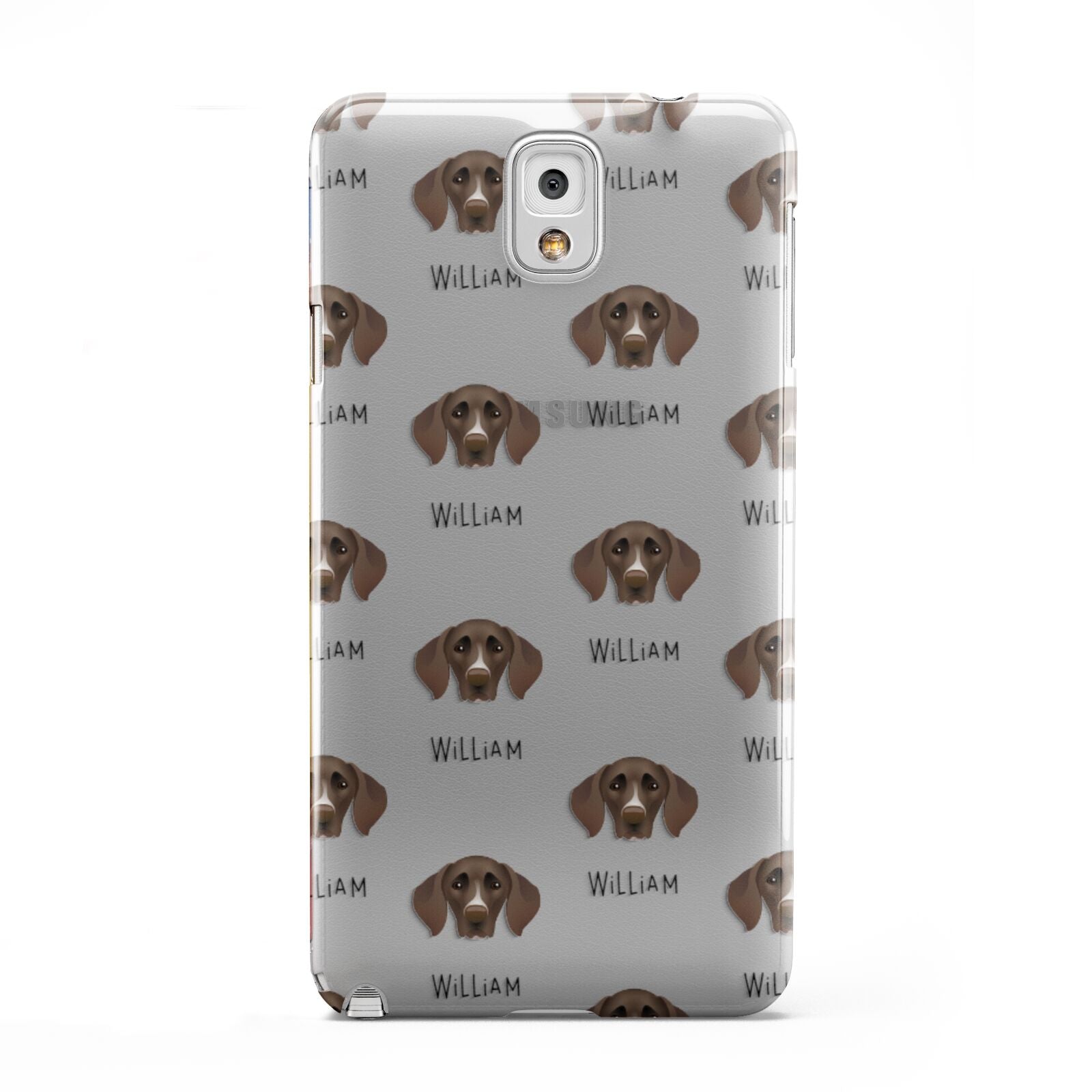 German Shorthaired Pointer Icon with Name Samsung Galaxy Note 3 Case
