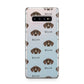 German Shorthaired Pointer Icon with Name Samsung Galaxy S10 Plus Case
