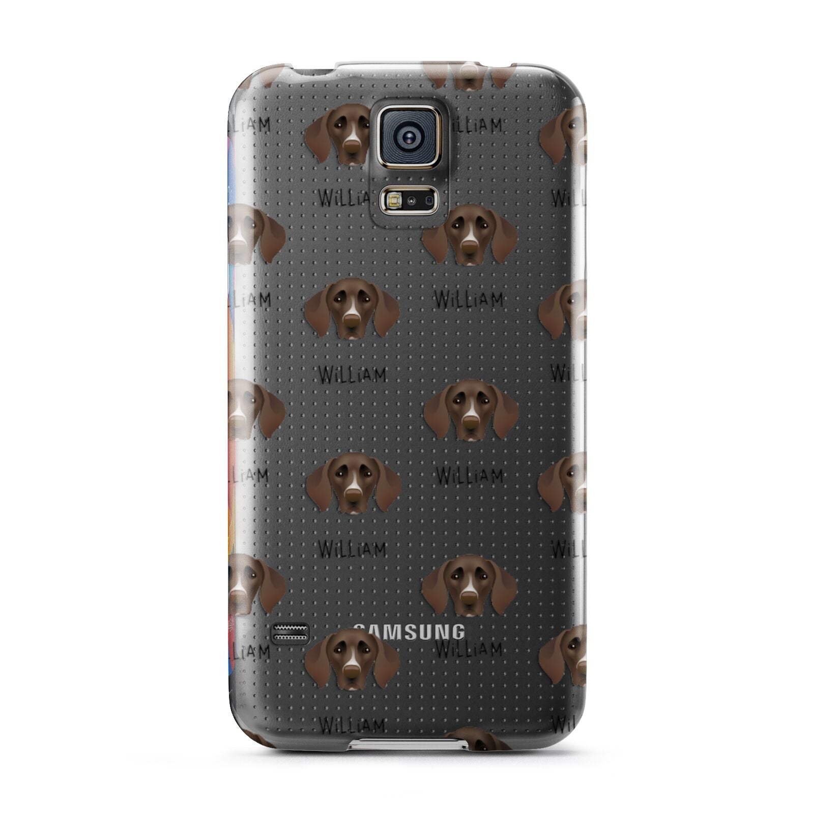 German Shorthaired Pointer Icon with Name Samsung Galaxy S5 Case
