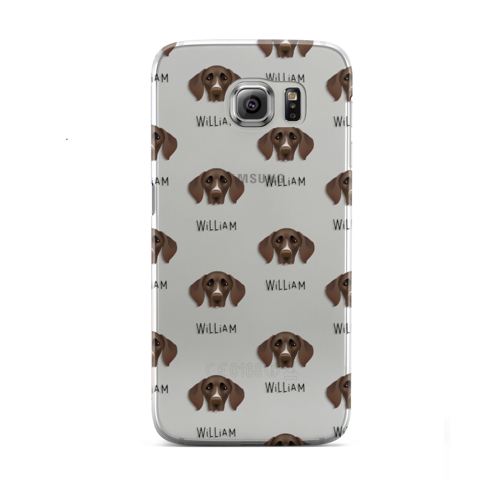 German Shorthaired Pointer Icon with Name Samsung Galaxy S6 Case