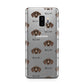 German Shorthaired Pointer Icon with Name Samsung Galaxy S9 Plus Case on Silver phone