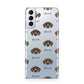 German Shorthaired Pointer Icon with Name Samsung S21 Plus Phone Case