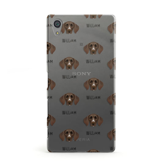German Shorthaired Pointer Icon with Name Sony Xperia Case