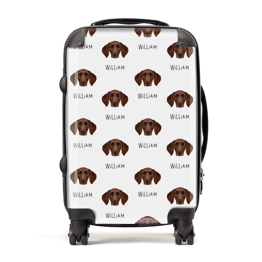 German Shorthaired Pointer Icon with Name Suitcase