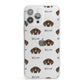 German Shorthaired Pointer Icon with Name iPhone 13 Pro Max Clear Bumper Case