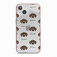 German Shorthaired Pointer Icon with Name iPhone 13 TPU Impact Case with Pink Edges