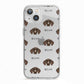 German Shorthaired Pointer Icon with Name iPhone 13 TPU Impact Case with White Edges