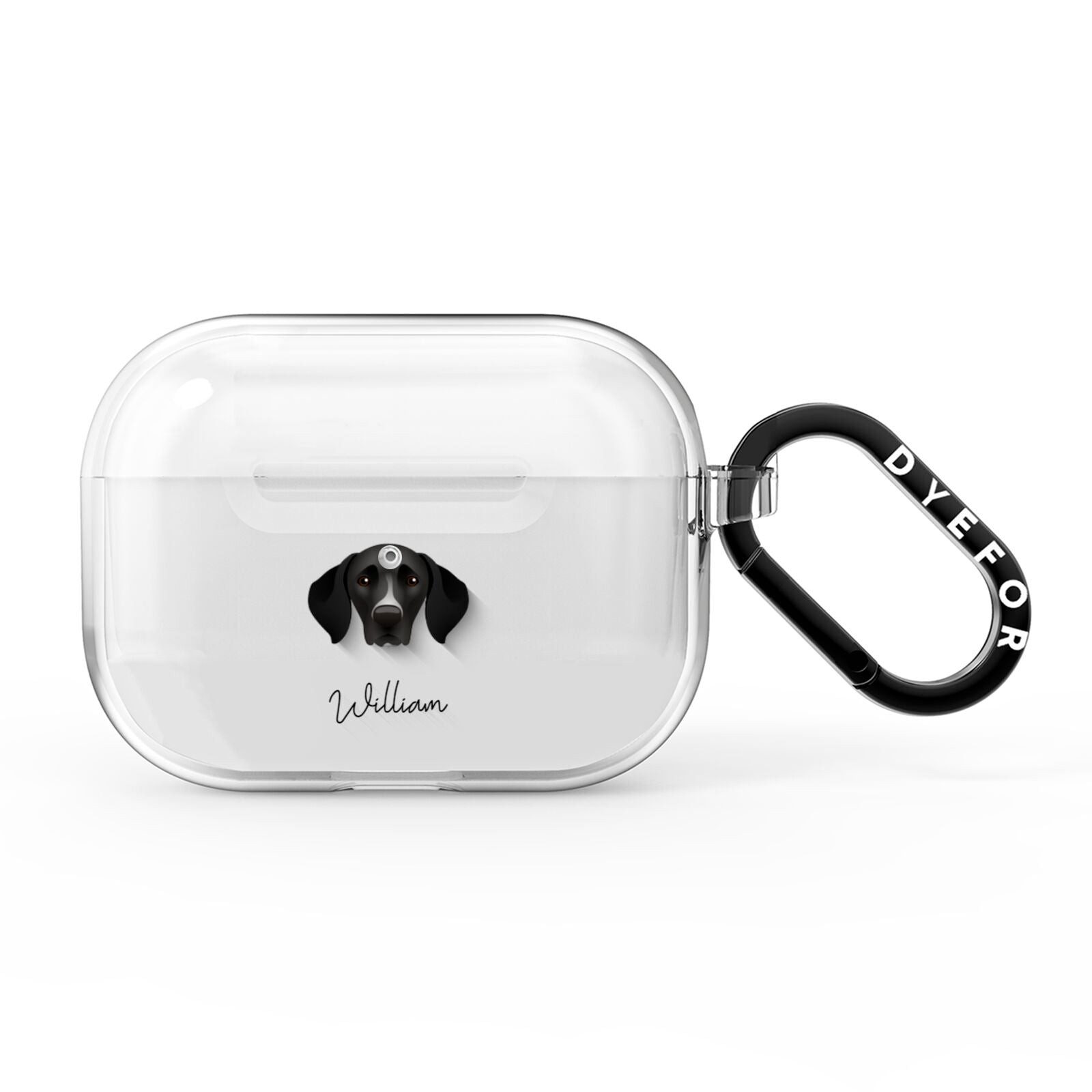 German Shorthaired Pointer Personalised AirPods Pro Clear Case