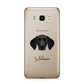 German Shorthaired Pointer Personalised Samsung Galaxy J7 2016 Case on gold phone