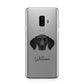 German Shorthaired Pointer Personalised Samsung Galaxy S9 Plus Case on Silver phone