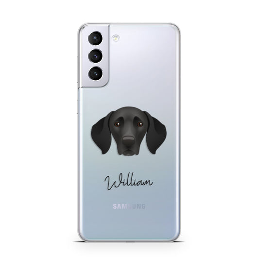 German Shorthaired Pointer Personalised Samsung S21 Plus Phone Case