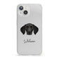 German Shorthaired Pointer Personalised iPhone 13 Clear Bumper Case