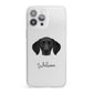 German Shorthaired Pointer Personalised iPhone 13 Pro Max Clear Bumper Case