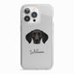 German Shorthaired Pointer Personalised iPhone 13 Pro TPU Impact Case with White Edges