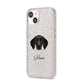 German Shorthaired Pointer Personalised iPhone 14 Glitter Tough Case Starlight Angled Image