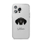 German Shorthaired Pointer Personalised iPhone 14 Pro Max Clear Tough Case Silver