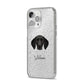 German Shorthaired Pointer Personalised iPhone 14 Pro Max Glitter Tough Case Silver Angled Image
