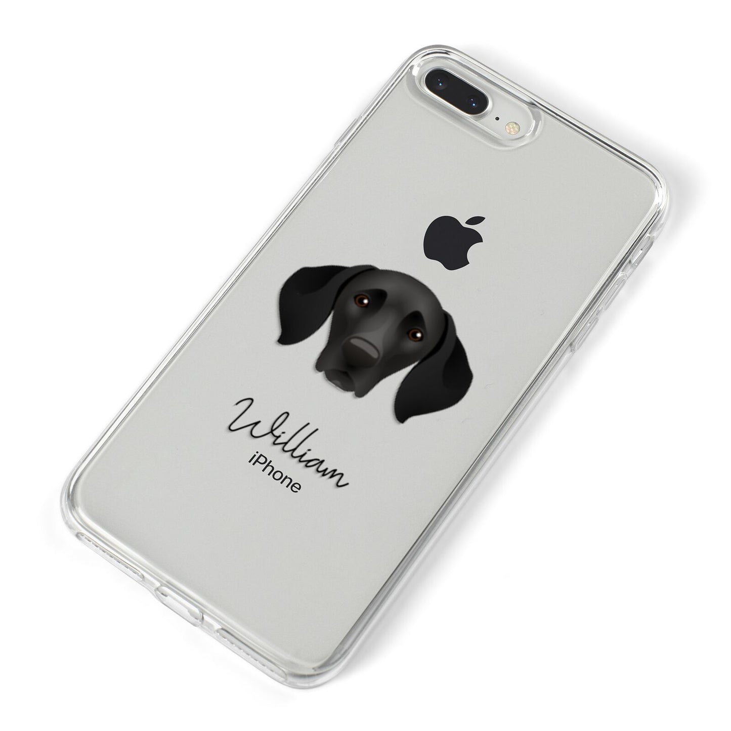 German Shorthaired Pointer Personalised iPhone 8 Plus Bumper Case on Silver iPhone Alternative Image