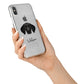 German Shorthaired Pointer Personalised iPhone X Bumper Case on Silver iPhone Alternative Image 2
