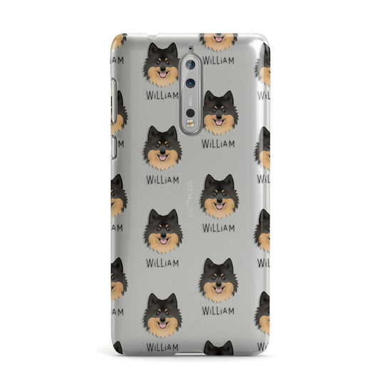 German Spitz Icon with Name Nokia Case
