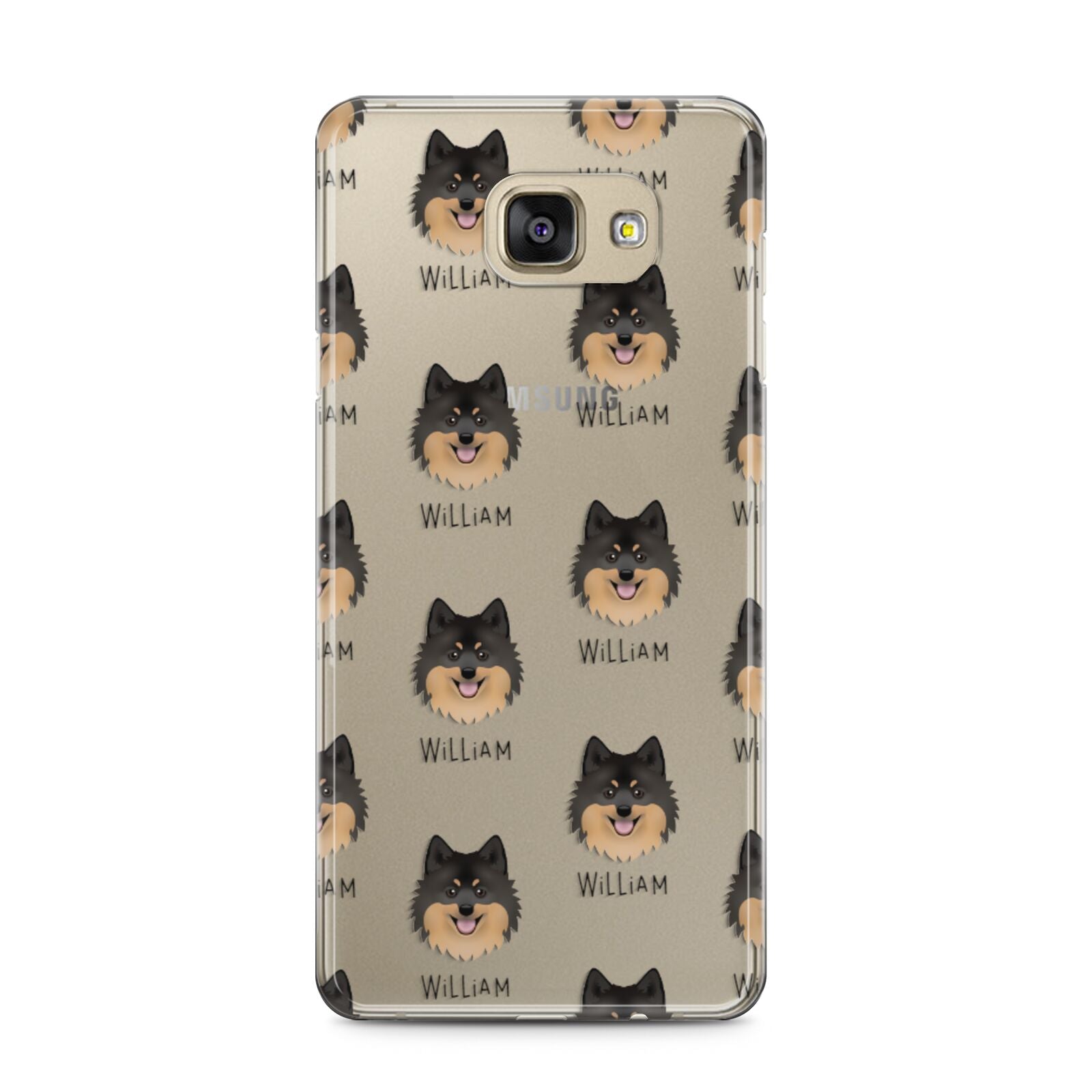 German Spitz Icon with Name Samsung Galaxy A5 2016 Case on gold phone