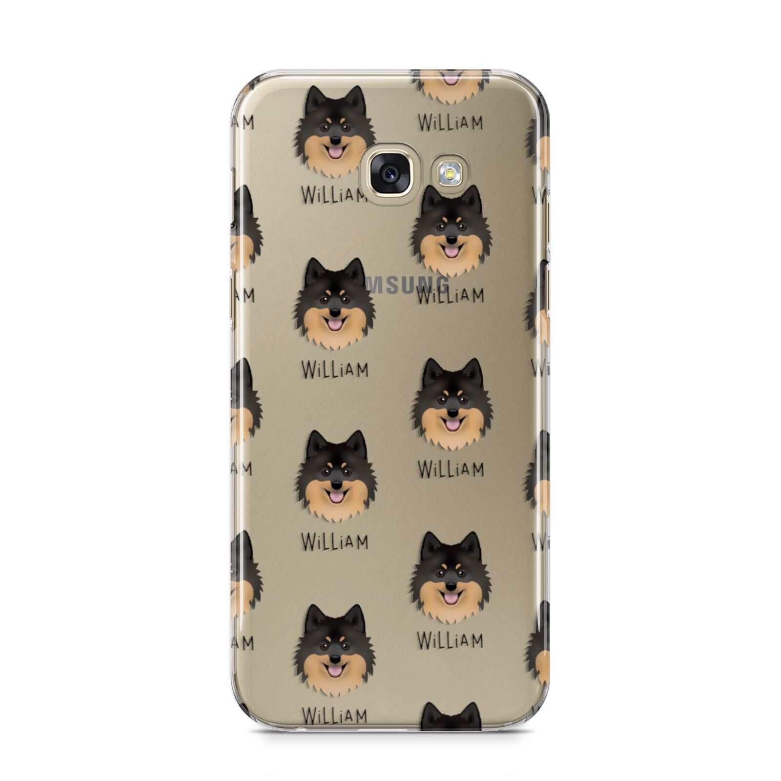 German Spitz Icon with Name Samsung Galaxy A5 2017 Case on gold phone