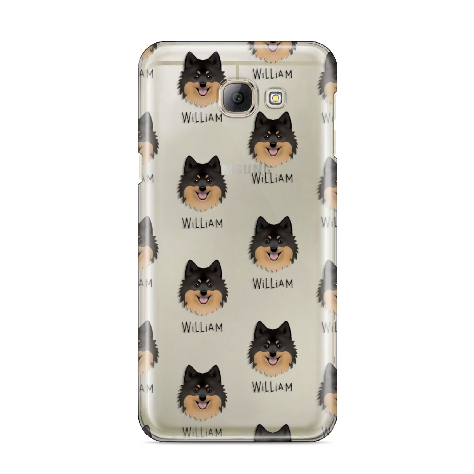 German Spitz Icon with Name Samsung Galaxy A8 2016 Case