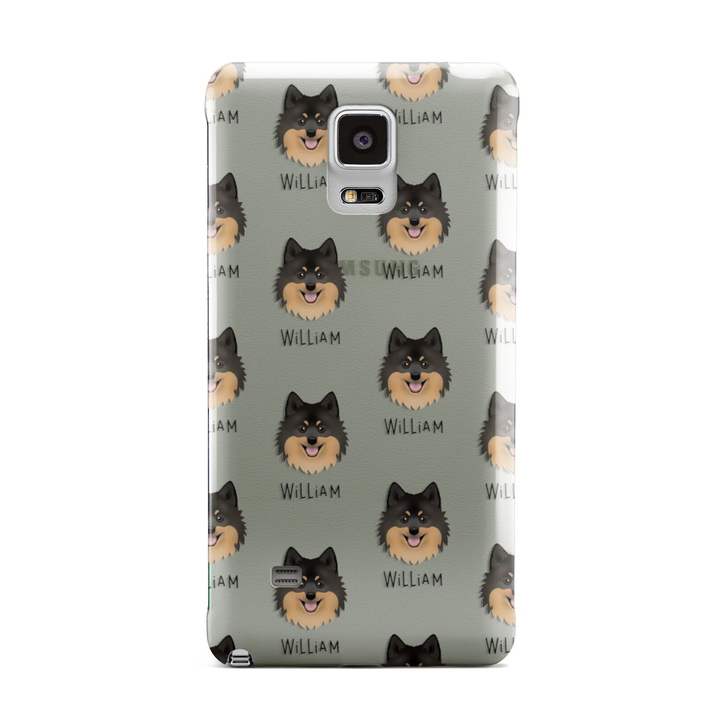 German Spitz Icon with Name Samsung Galaxy Note 4 Case