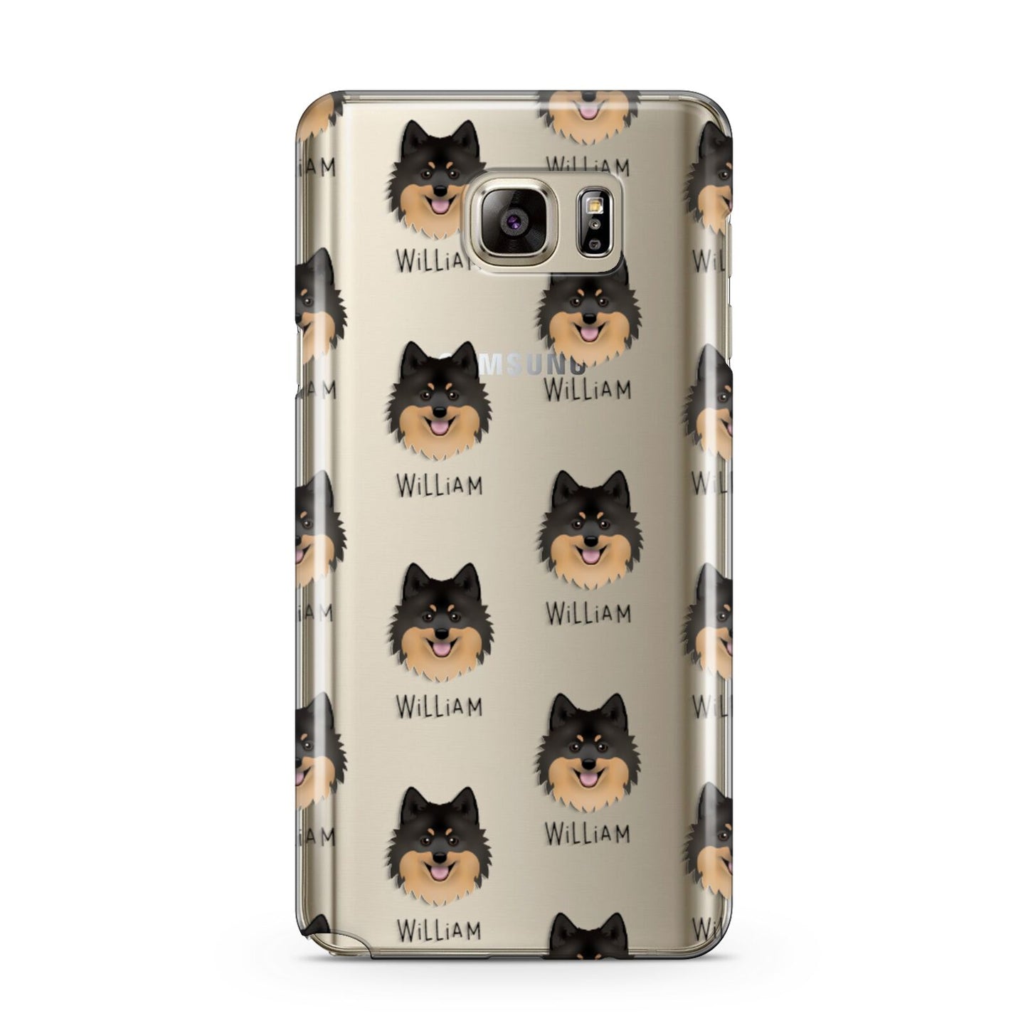 German Spitz Icon with Name Samsung Galaxy Note 5 Case
