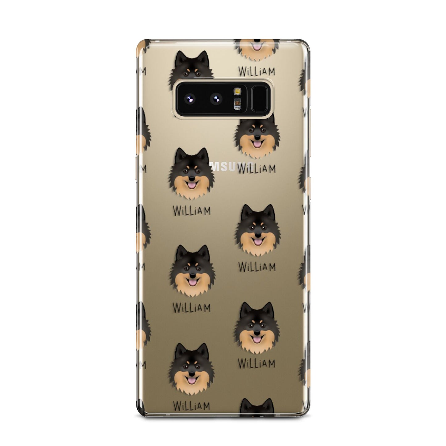 German Spitz Icon with Name Samsung Galaxy Note 8 Case