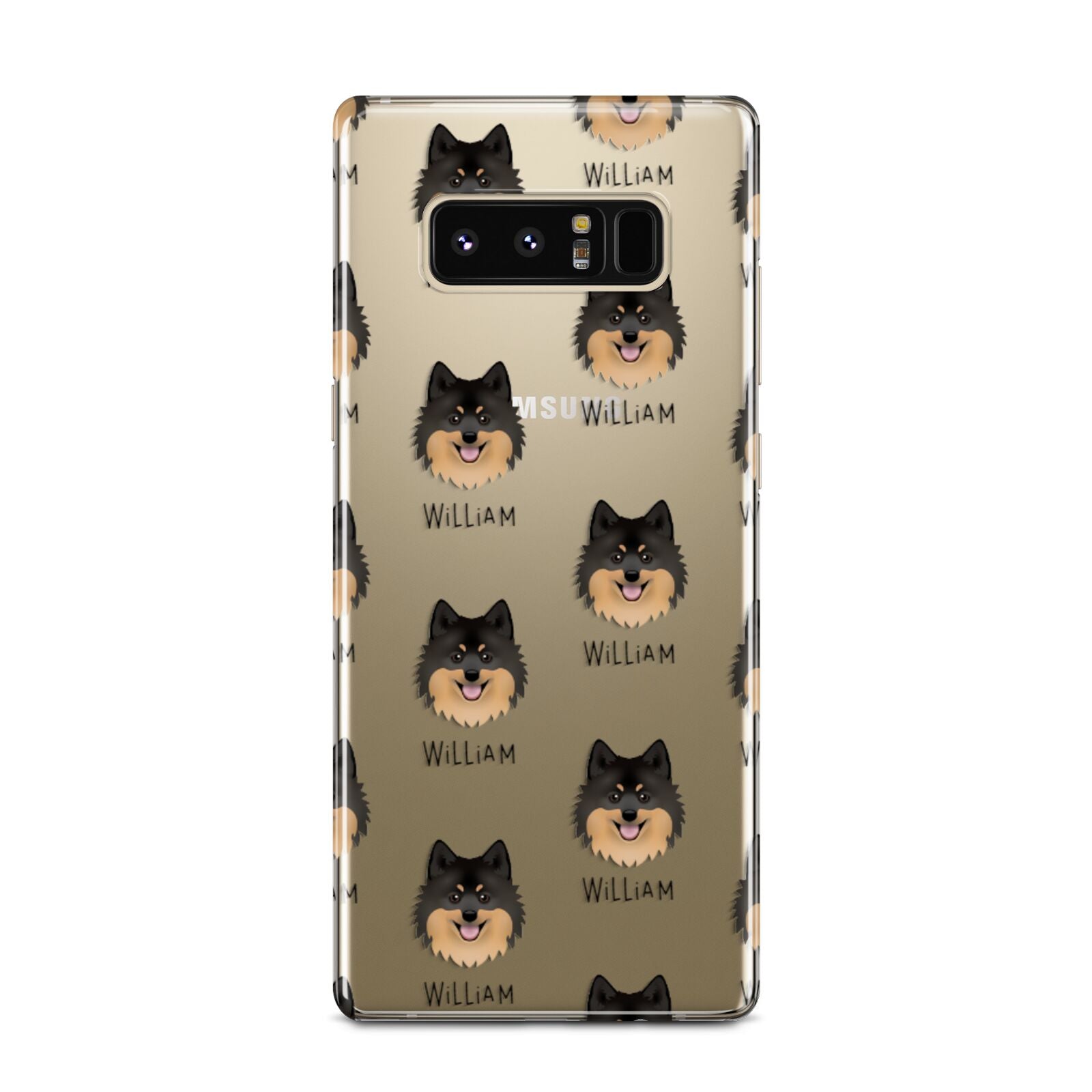 German Spitz Icon with Name Samsung Galaxy Note 8 Case