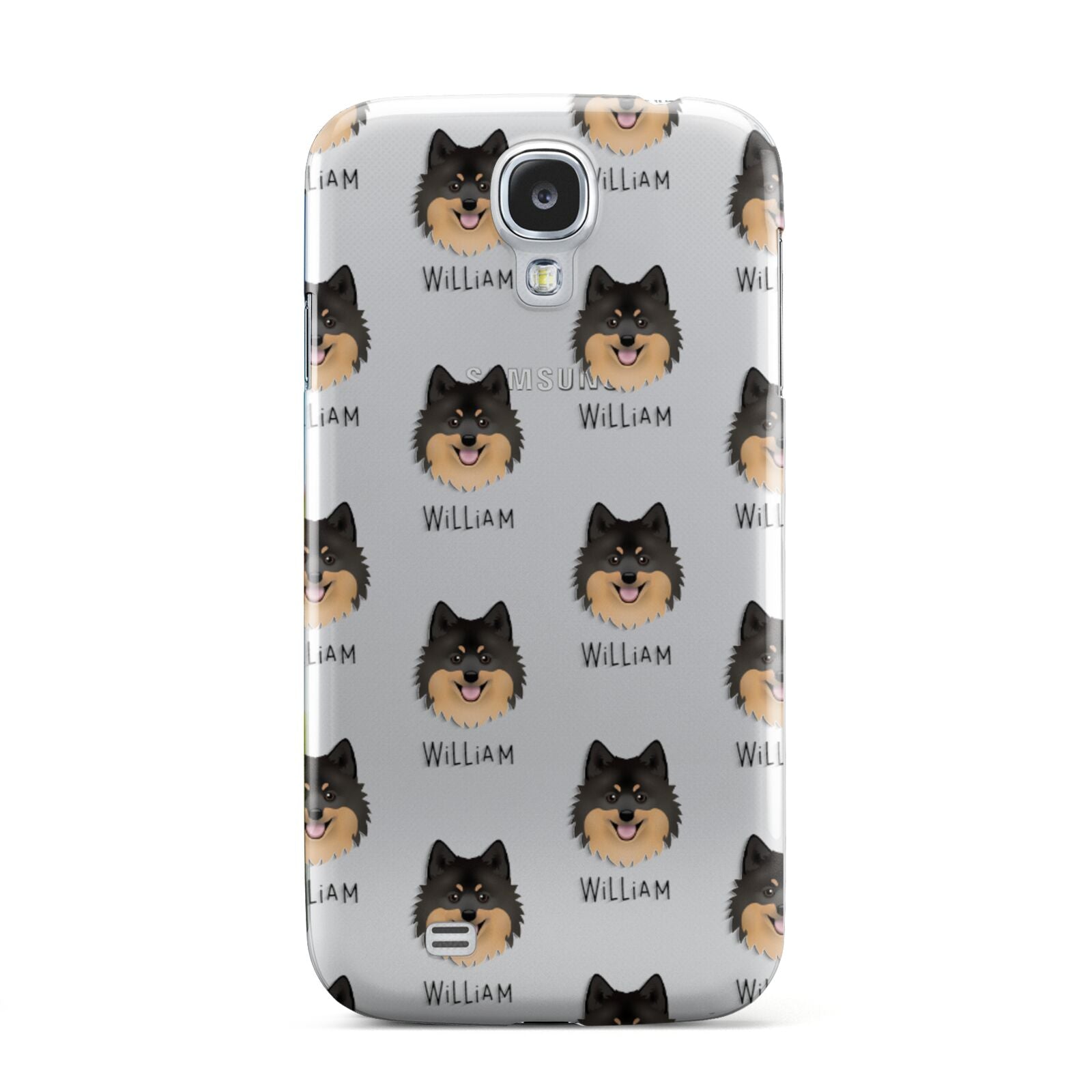 German Spitz Icon with Name Samsung Galaxy S4 Case
