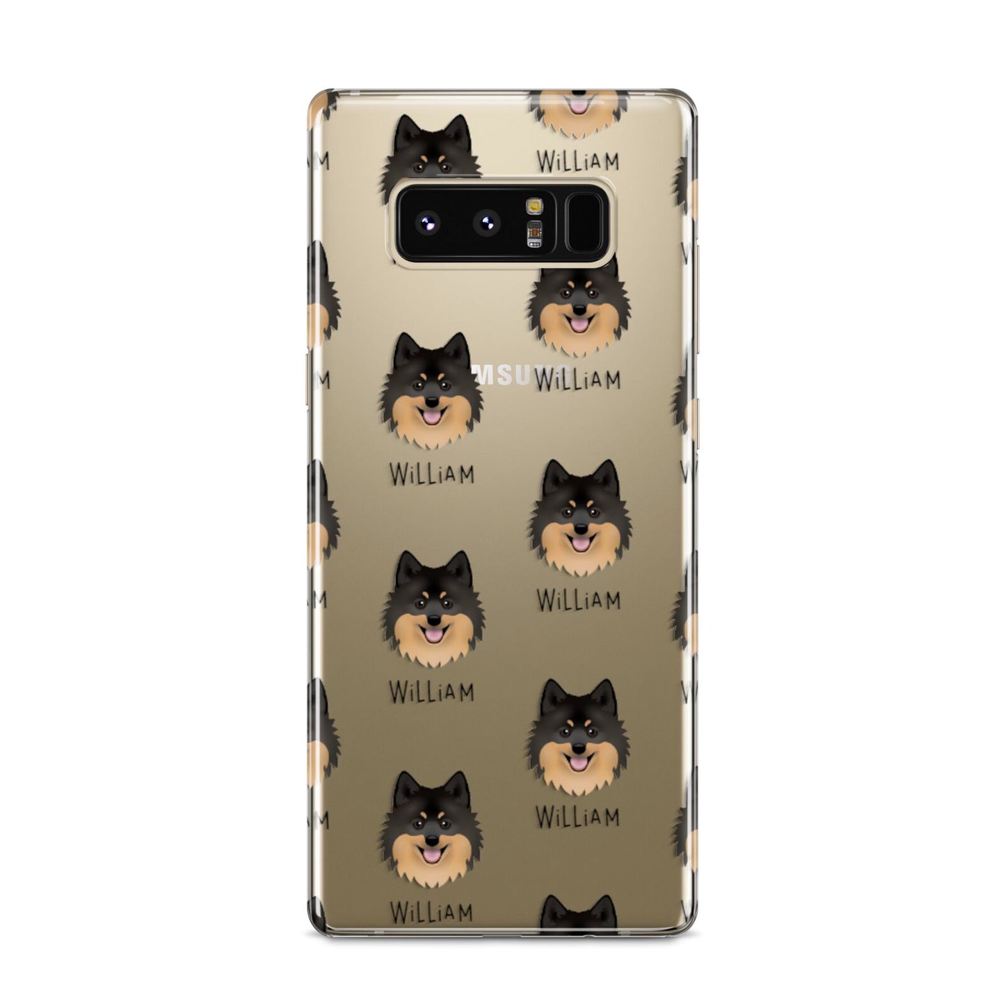 German Spitz Icon with Name Samsung Galaxy S8 Case