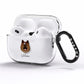 German Spitz Personalised AirPods Pro Clear Case Side Image