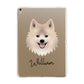 German Spitz Personalised Apple iPad Gold Case