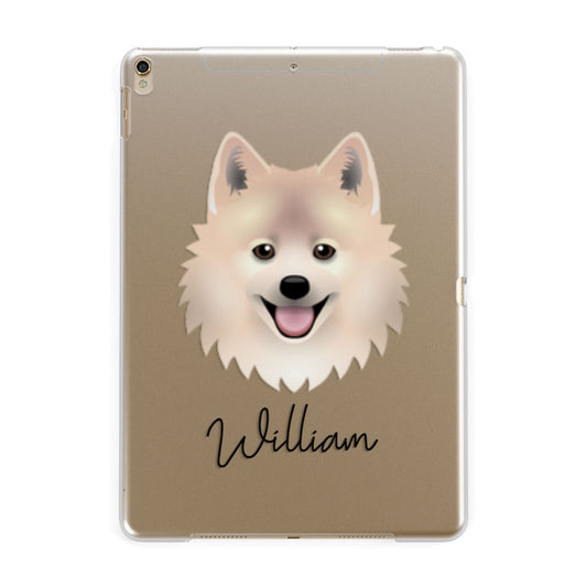 German Spitz Personalised Apple iPad Gold Case