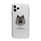 German Spitz Personalised Apple iPhone 11 Pro Max in Silver with Bumper Case