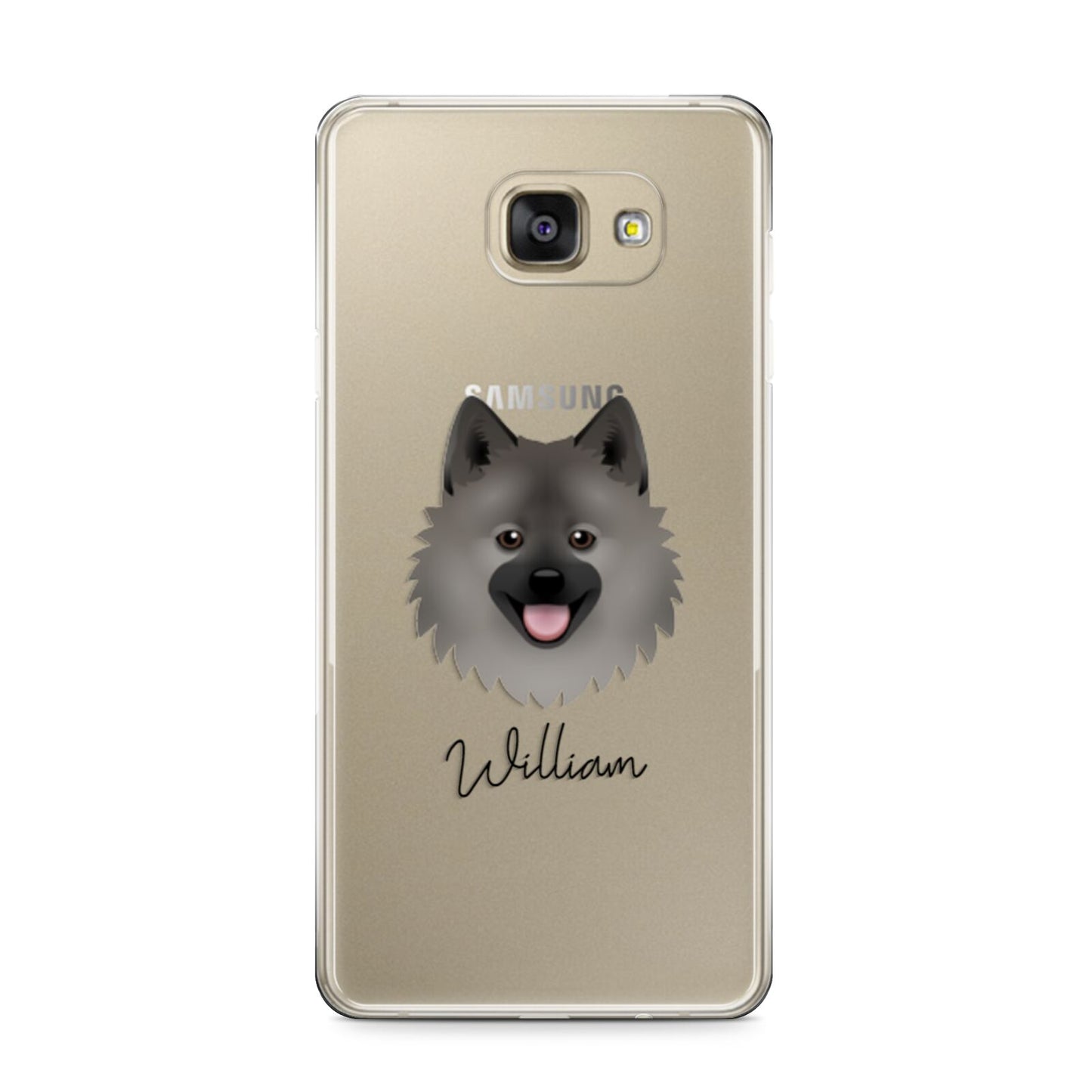 German Spitz Personalised Samsung Galaxy A9 2016 Case on gold phone