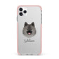 German Spitz Personalised iPhone 11 Pro Max Impact Pink Edge Case