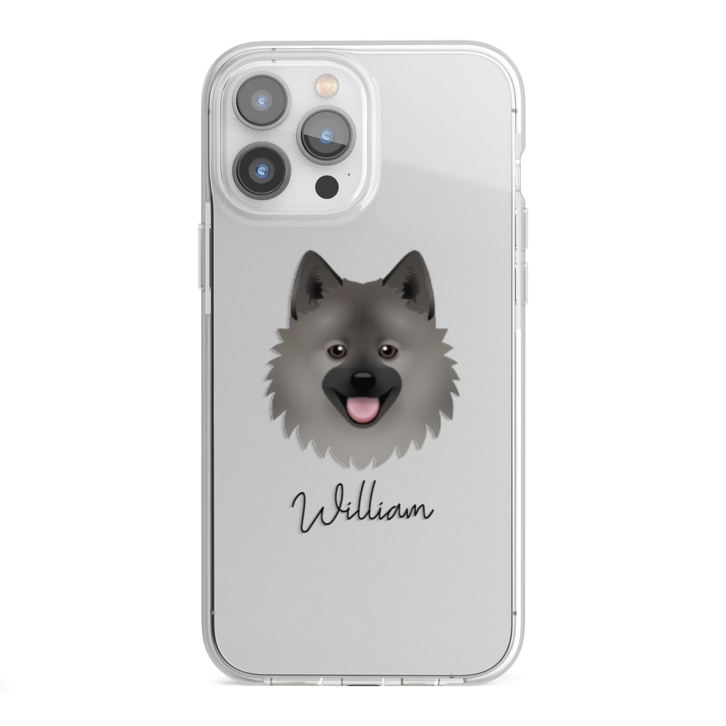 German Spitz Personalised iPhone 13 Pro Max TPU Impact Case with White Edges