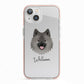 German Spitz Personalised iPhone 13 TPU Impact Case with Pink Edges