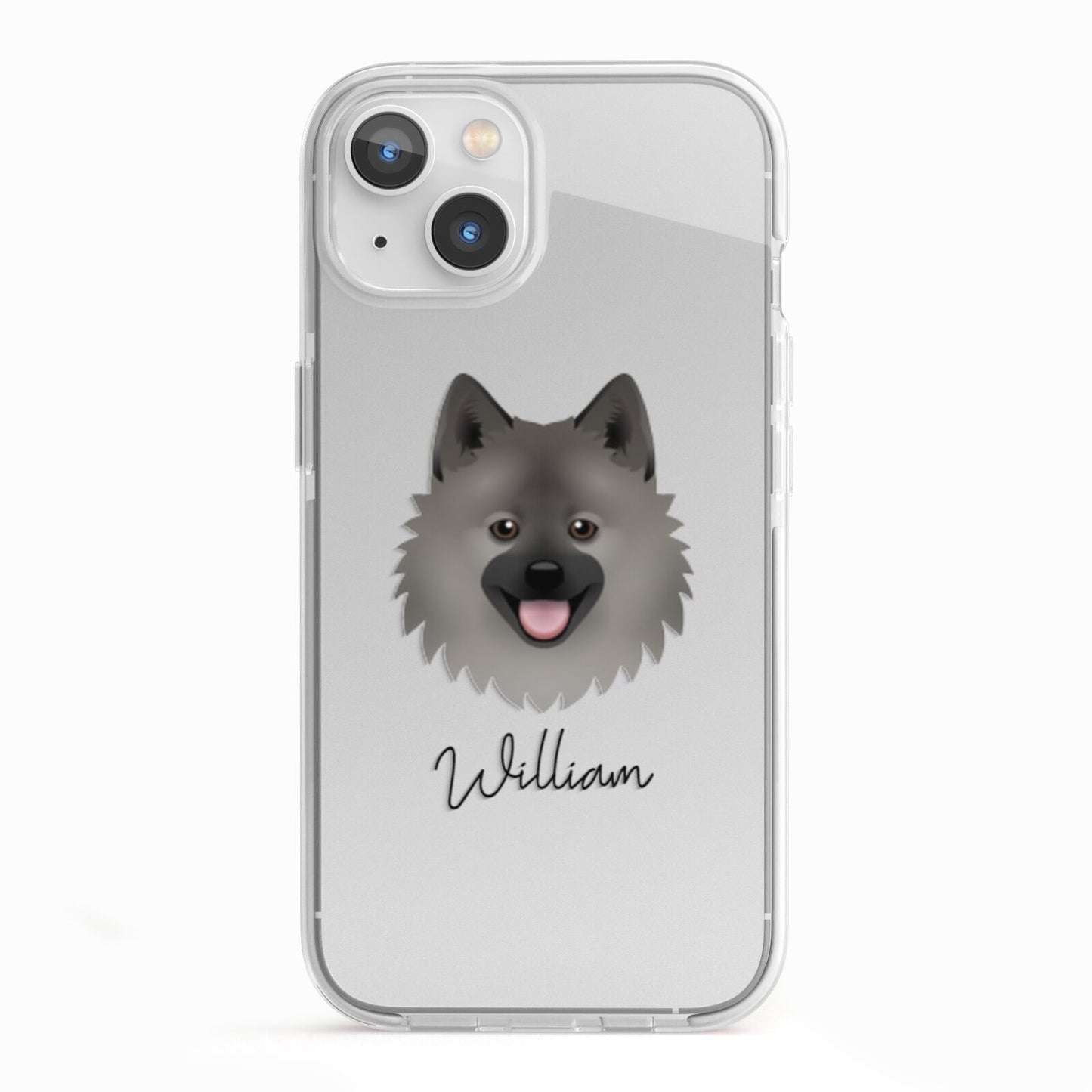 German Spitz Personalised iPhone 13 TPU Impact Case with White Edges