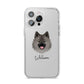 German Spitz Personalised iPhone 14 Pro Max Clear Tough Case Silver